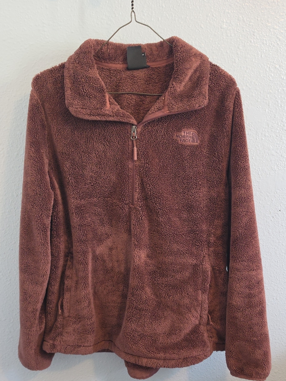 The North Face Women's Plush Half-Zip Teddy Jacket - Brown